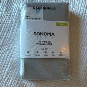 SONOMA King Pillowcase Set in Gray